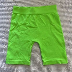 Electric Yoga Neon Green Biker Shorts